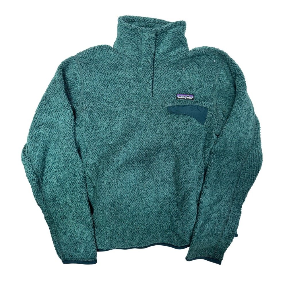 Patagonia Re-Tool Snap-T Fleece Pullover Teal Green Womens Medium